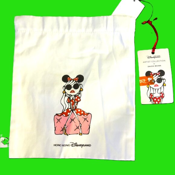 Disney Hong Kong drawstring bags (2) Front and Back Designs NWT Collectible - Picture 3 of 12